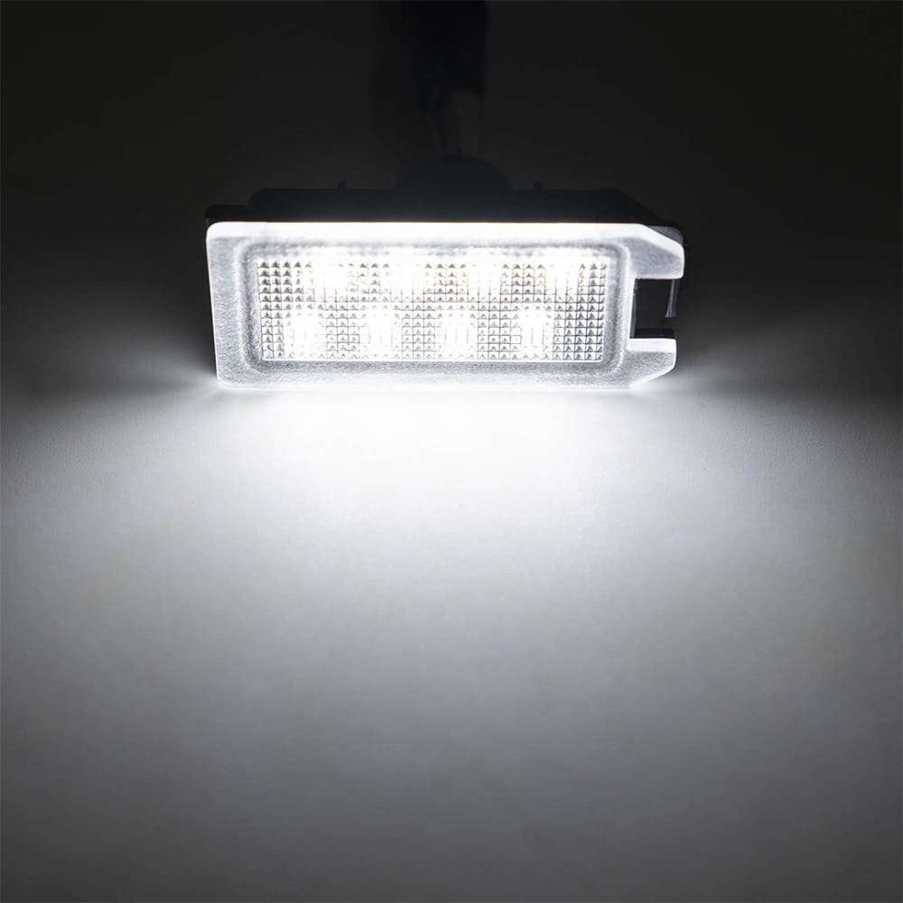 LED License Plate Light Assembly for 2014-2020 J-eep Grand Cherokee WK2 Compass Patriot, OEM Replacement 6000K Xenon White 8-SMD Error Free Led Tag Lights