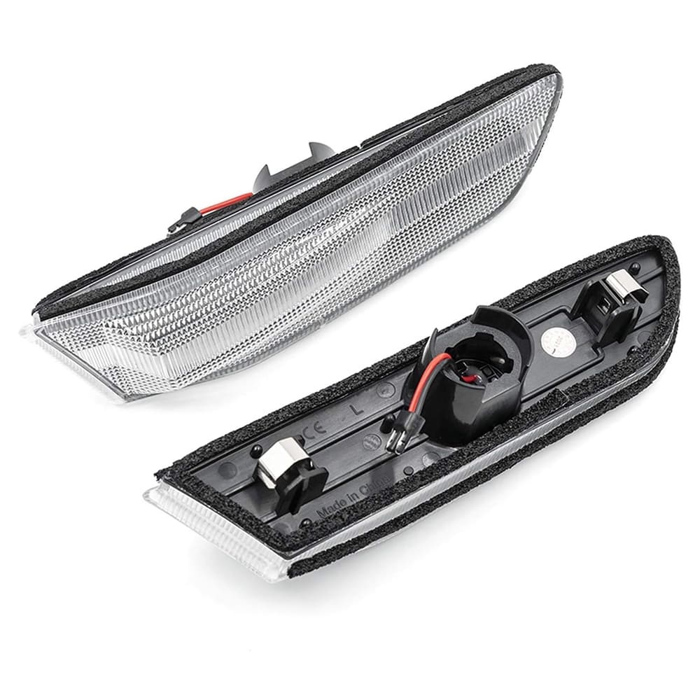 Led Side Marker Lights for 2003-2007 Infiniti G35 Coupe Skyline V35 Smoked Lens Amber LED Front Fender Turn Signals Side Marker Assembly
