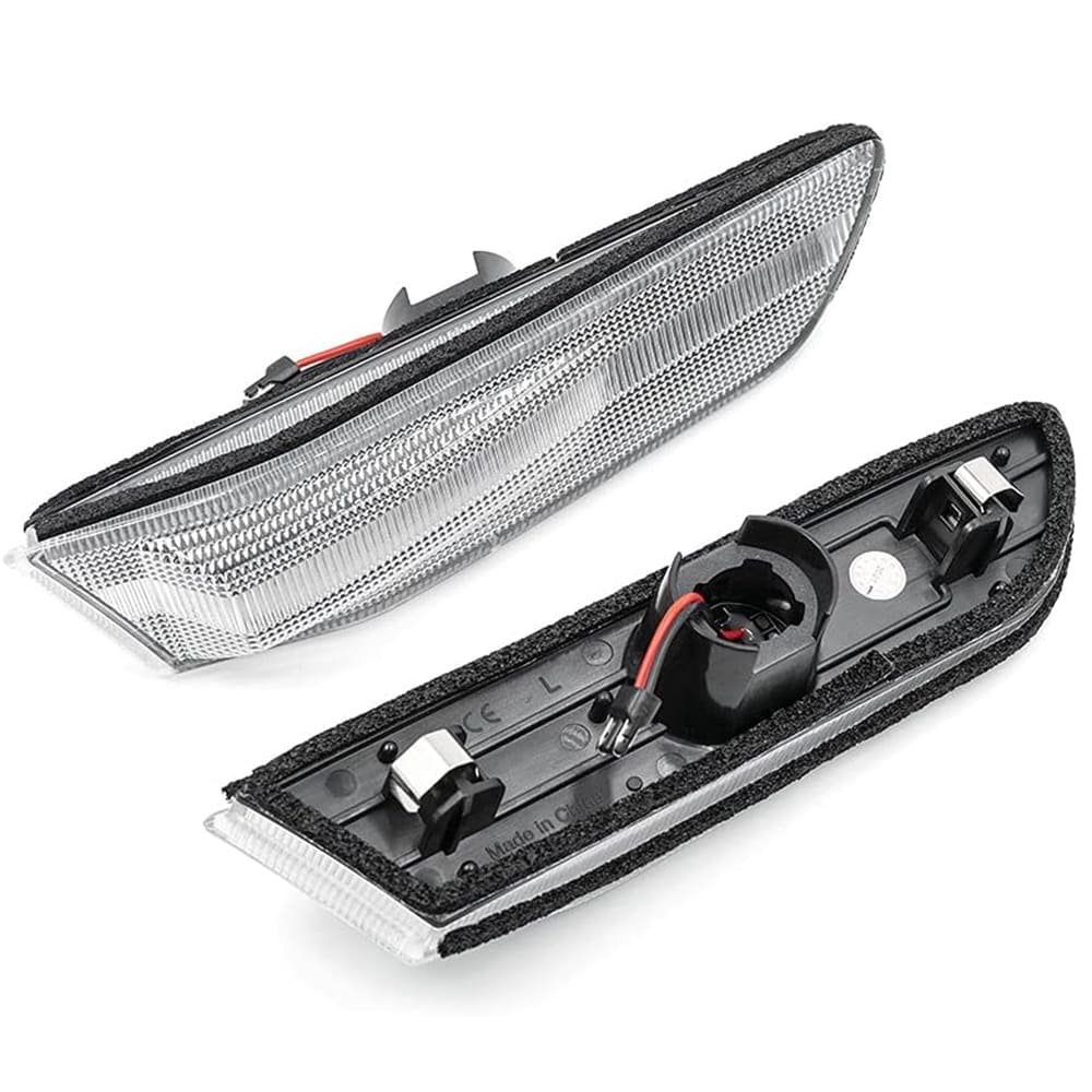 Led Side Marker Lights for 2003-2007 Infiniti G35 Coupe Skyline V35 Smoked Lens Amber LED Front Fender Turn Signals Side Marker Assembly