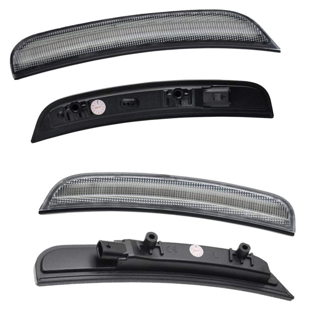 Amber Red LED Side Marker Light for Dodge Charger 2015 2016 2017 2018 2019 2020 2021 2022 Smoke Lens Led Side Marker Lights Front & Rear Sit Car Led Side Marker Lamp Kit