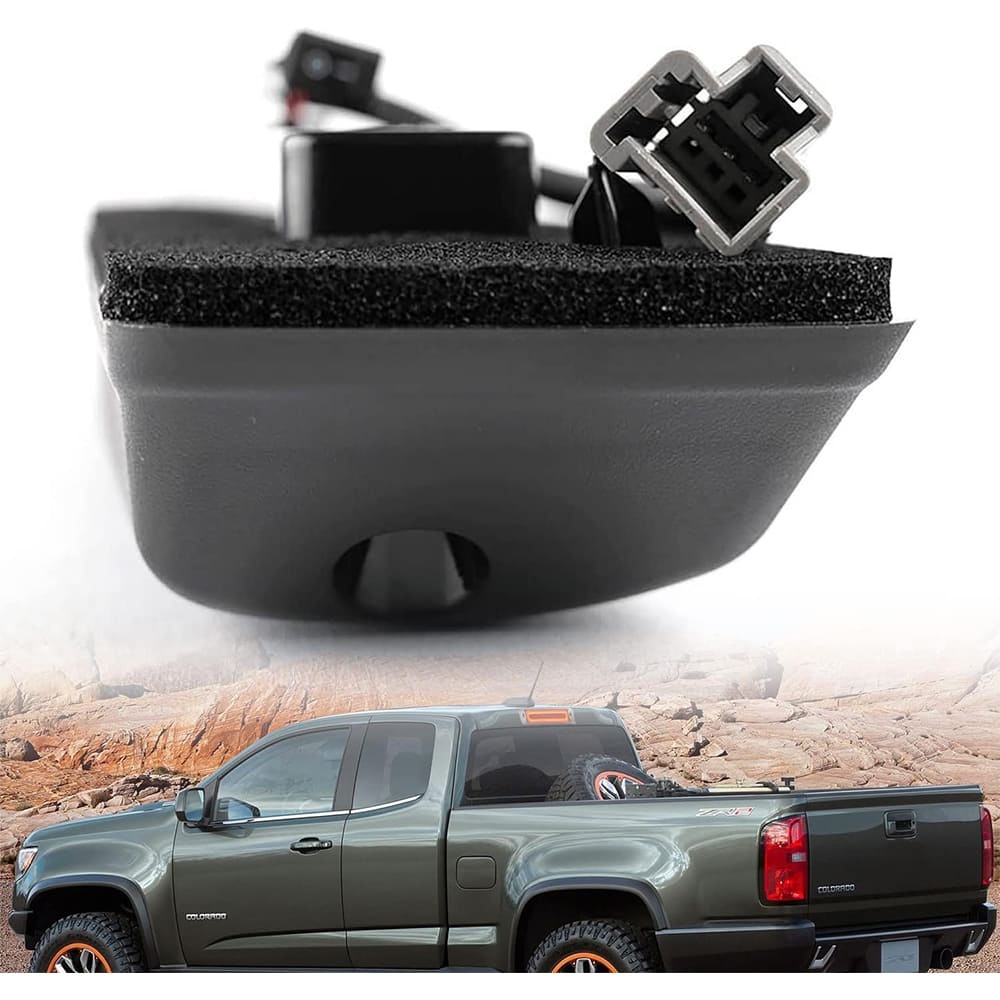 Led Third Brake Light Replacement for 2015-2022 Chevy Colorado GMC Canyon Pickup Trucks Red LED Strobe Rear 3rd Brake Center High Mount Stop Lamp White Cargo Light Kit Euro Smoke/Clear Lens CHMSL