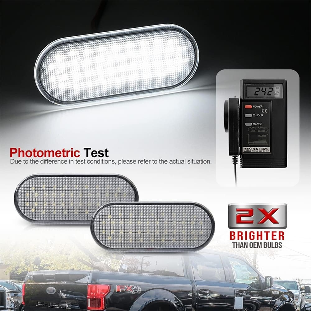 LED Truck Bed Lights Compatible 15-20 F150, 17-22 Raptor F250 F350 F450 Super Duty Pickup Truck, 6000K 40-SMD Led Bright White Bed Light Kit Rear Cargo Area Lamp