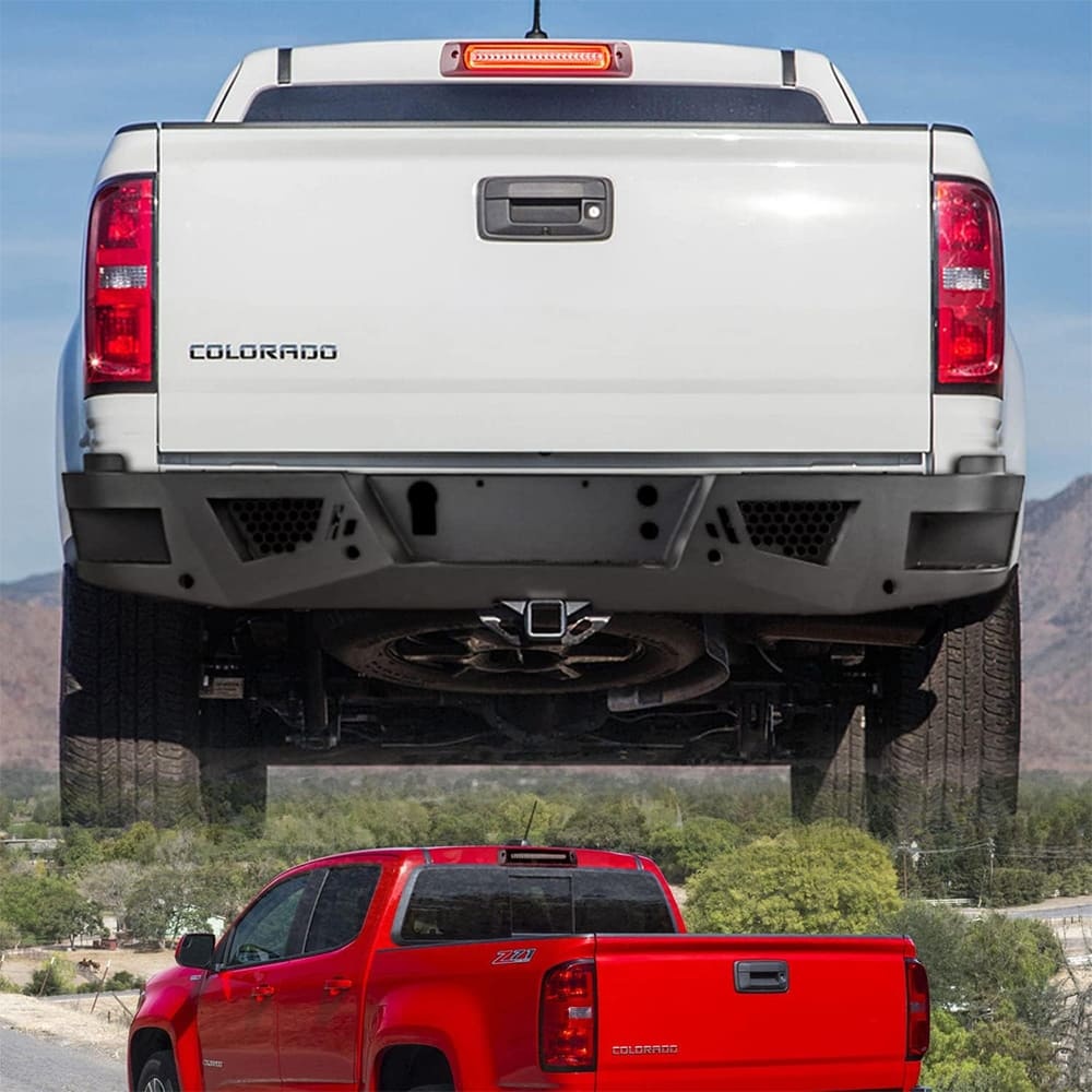 Led Third Brake Light Replacement for 2015-2022 Chevy Colorado GMC Canyon Pickup Trucks Red LED Strobe Rear 3rd Brake Center High Mount Stop Lamp White Cargo Light Kit Euro Smoke/Clear Lens CHMSL