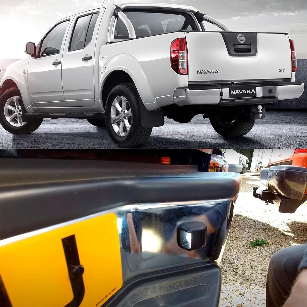 LED License Plate Lights Compatible w/ 2007-2020 Nissan Frontier Titan Xterra Armada, OEM Led Number Lamps Replacement Canbus Error Free 6000K 12-SMD Xenon White Led Rear Tag Light Kit Assembly