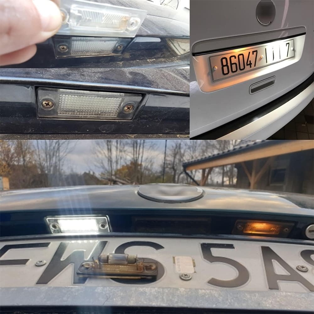 MK5 Jetta Led License Plate Light Bulb LED Number Plate Light 12V Canbus Xenon White for SKODA Superb VW MK5 Jetta Caddy Golf Plus Passat B5.5 B6 Transporter T5
