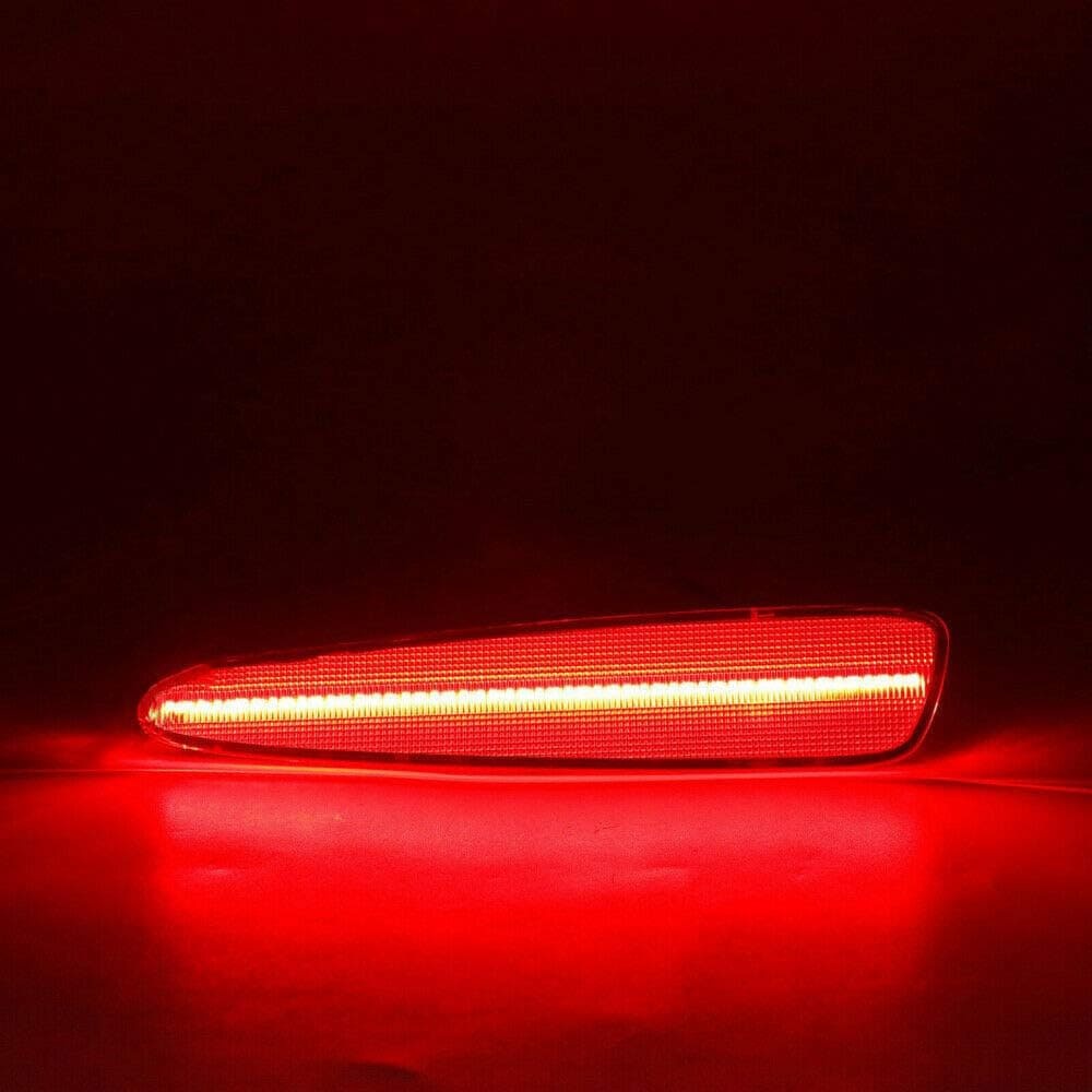 LED Side Marker Lights for Chevy Corvette C6 Z06 ZR1 2005-2013 Amber Front & Rear Red C6 Marker Lights Smoke/Clear Lens
