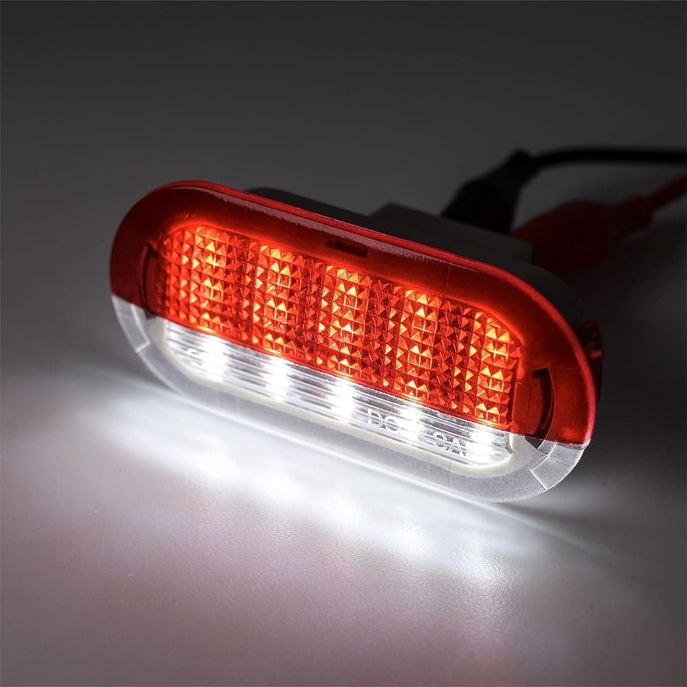 LED Courtesy Door Projector Light for VW Golf Beetle Cabrio Jetta Bora Polo Sharan Vento 18-SMD Xenon White Led Light Bulb CAN-bus Error Free