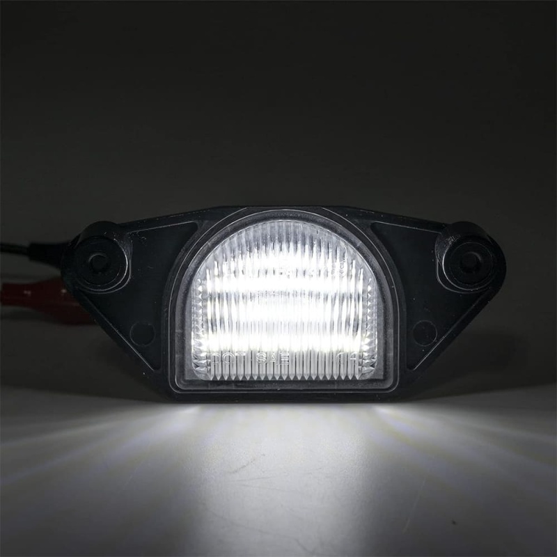 Xenon White LED License Plate Light Compatible w/ 1984-2013 Chevy Corvette C4 C5 C6 18SMD Error Free Led Rear Tag Lights