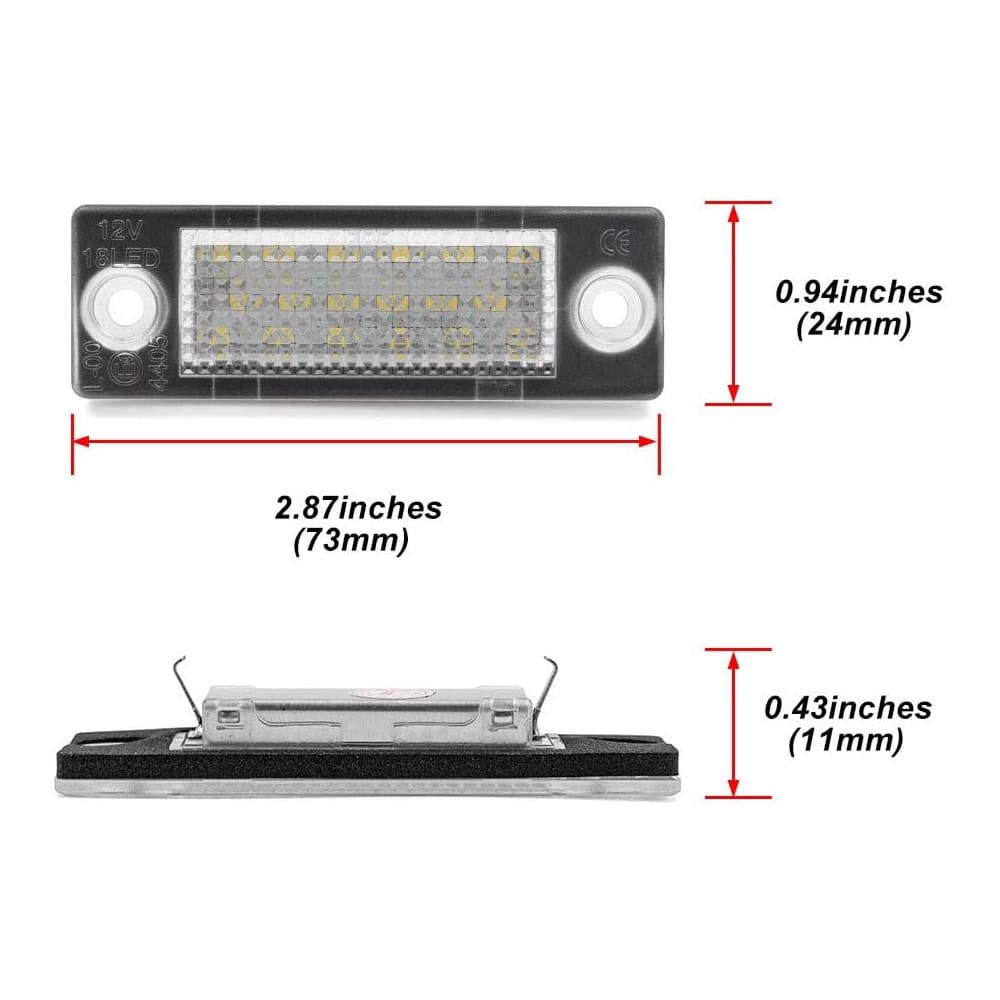 MK5 Jetta Led License Plate Light Bulb LED Number Plate Light 12V Canbus Xenon White for SKODA Superb VW MK5 Jetta Caddy Golf Plus Passat B5.5 B6 Transporter T5