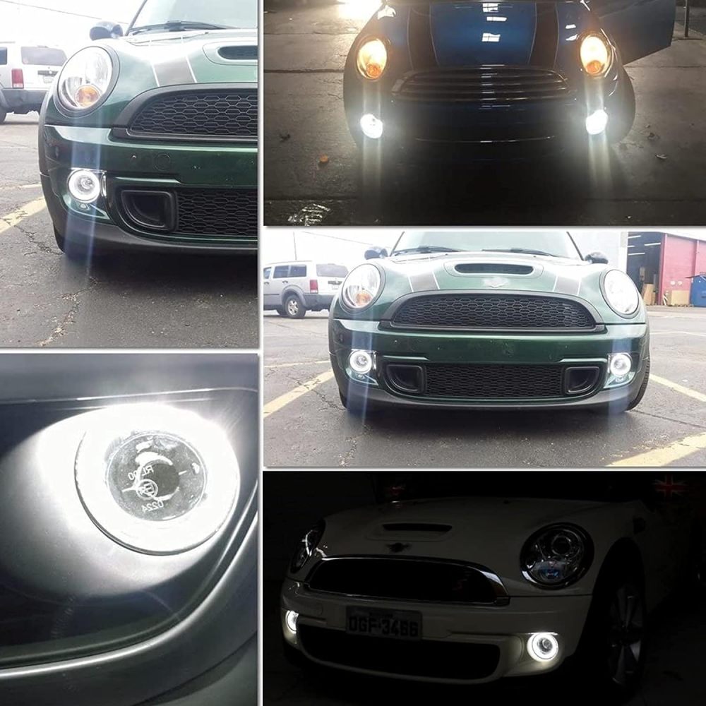 Mini DRL Daytime Running Light Halo Ring LED Fog Lamp Kit For Mini Cooper R55 R56 R58 R60 Countryman R61 Paceman Super Bright Led Driving Lamps