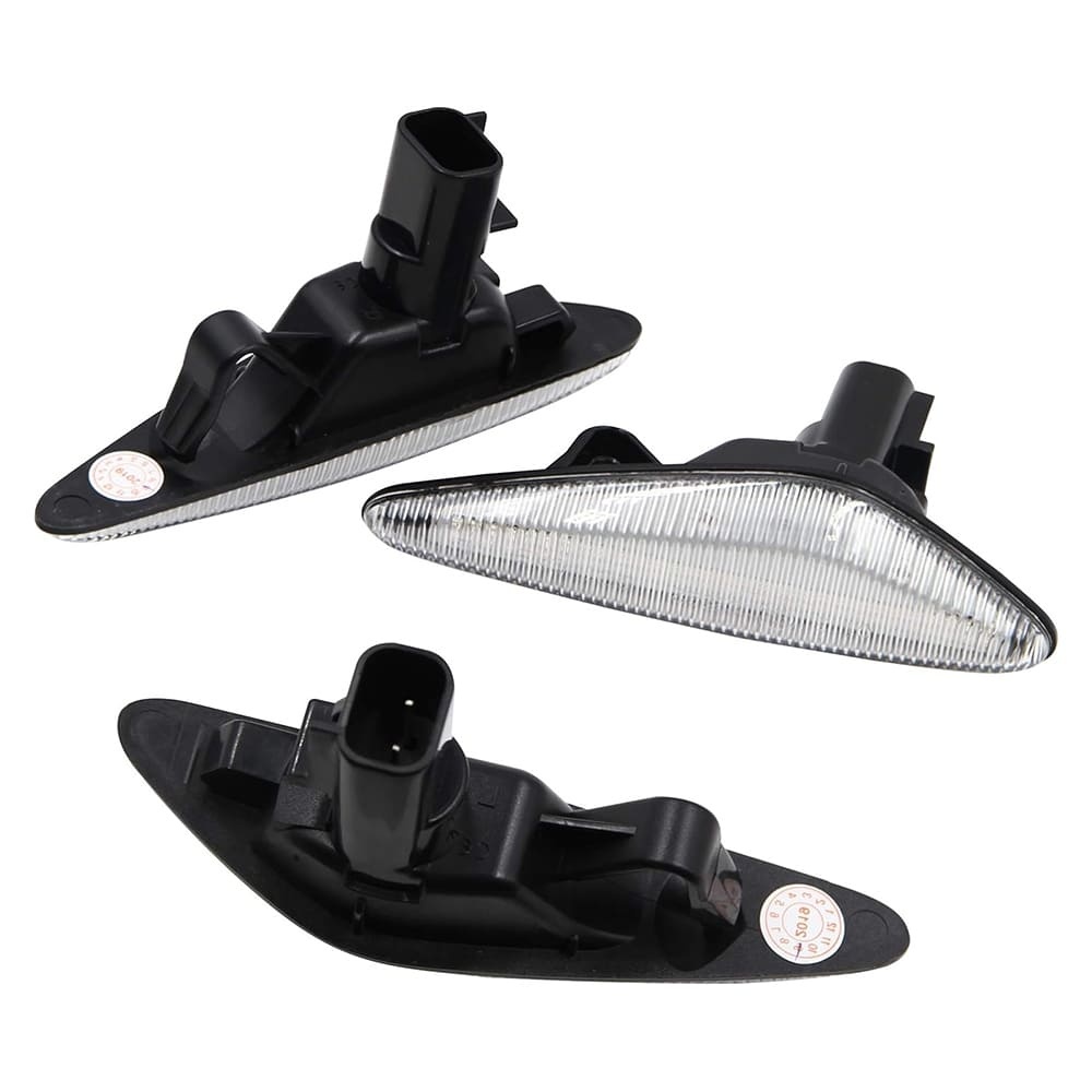 Sequential Amber LED Side Marker Lights for 2016-up Mazda MX-5 ND 2009-2012 RX-8 Front Fender Marker Lights Blinker Replace OEM Lamps Smoke/Clear Lens