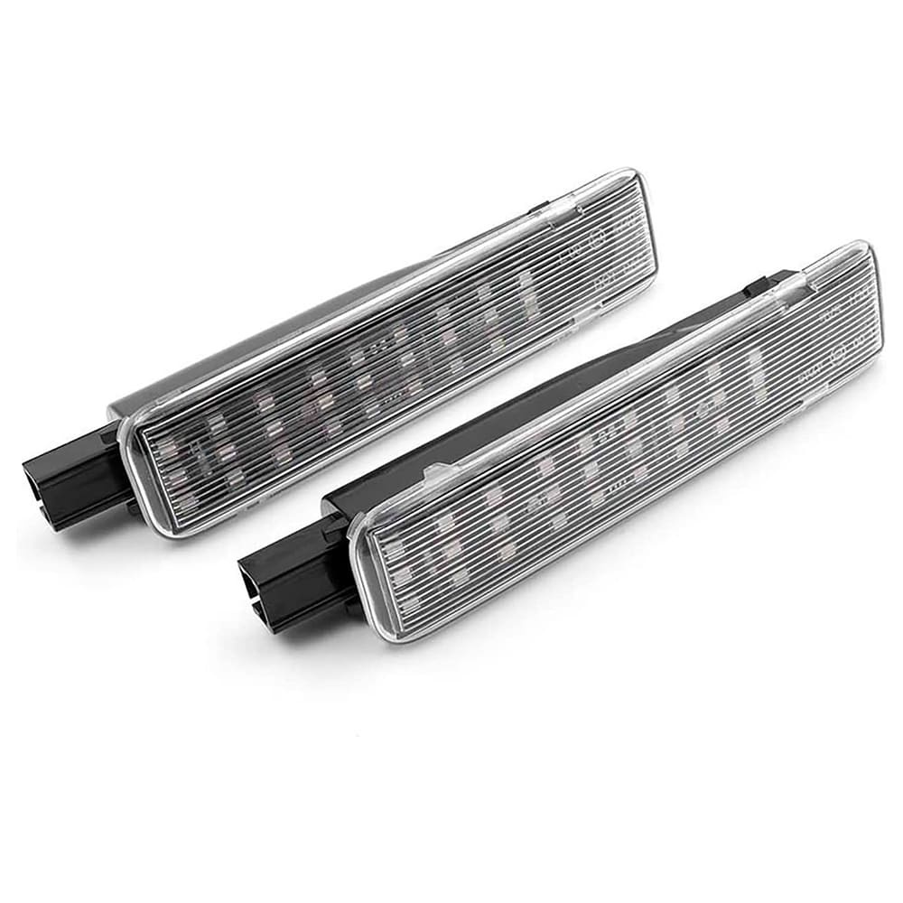 LED Courtesy Door Projector Light Replacement for 2003-2007 GM Chevy Silverado Tahoe GMC Sierra Suburban Escalade 18-SMD Led Footwell Step Light Assembly CAN-bus Error Free OEM 15021518