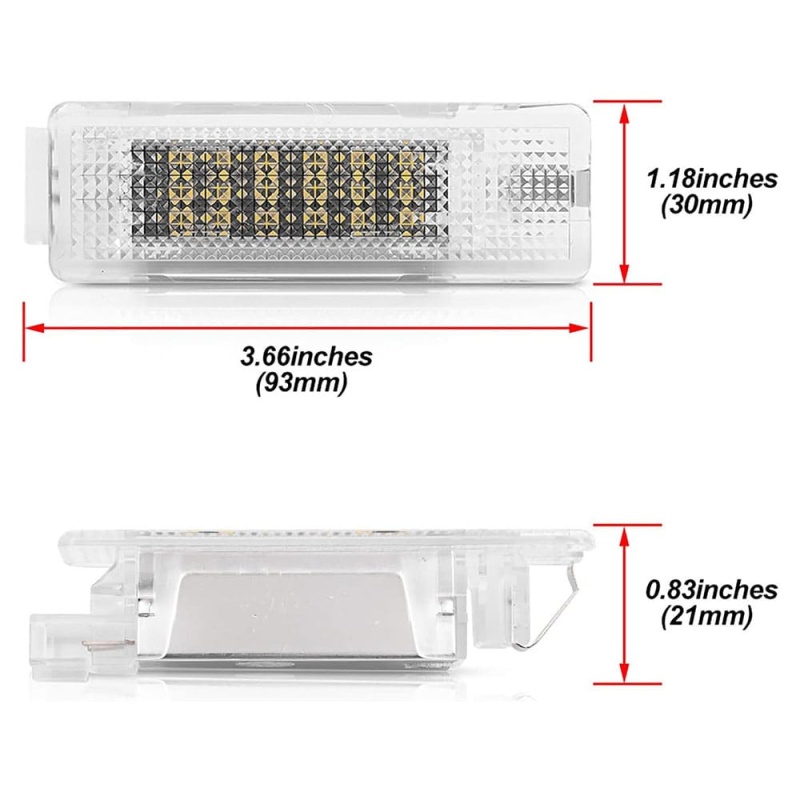 LED Luggage Trunk Lamp Interior Dome Light for VW Ecos Golf MK4 MK5 MK6 Mk7 Jetta Passat B7 B6 CC Scirocco Polo Touran White 18SMD Car Compartment Lamp