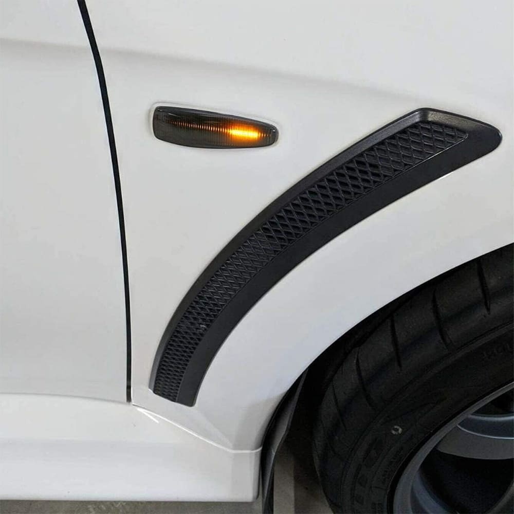 Sequential Amber LED Side Marker Light for Mitsubishi Lancer Evolution X Mirage Outlander Sport Front Side Fender Turn Signal Repeater Lamps Smoke/Clear Lens