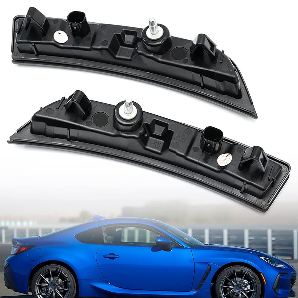 Led Side Marker Lights Replacement for 2022 2023 Subaru BRZ ZD8 2022-up Toyota GR86 ZN8 JDM Style Amber Led Front Bumper Side Marker Reflector Signal Light Kit LH RH Smoked Lens Sidemarkers