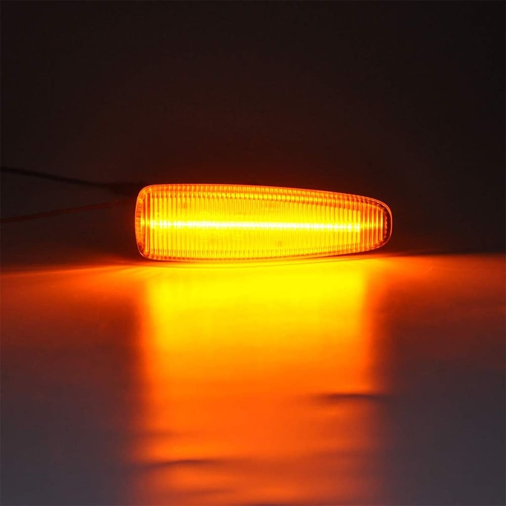 Amber LED Side Marker Light for Mitsubishi Lancer Evolution X Mirage Outlander Sport Front Side Fender Turn Signal Repeater Marker Lamps Smoke/Clear Lens