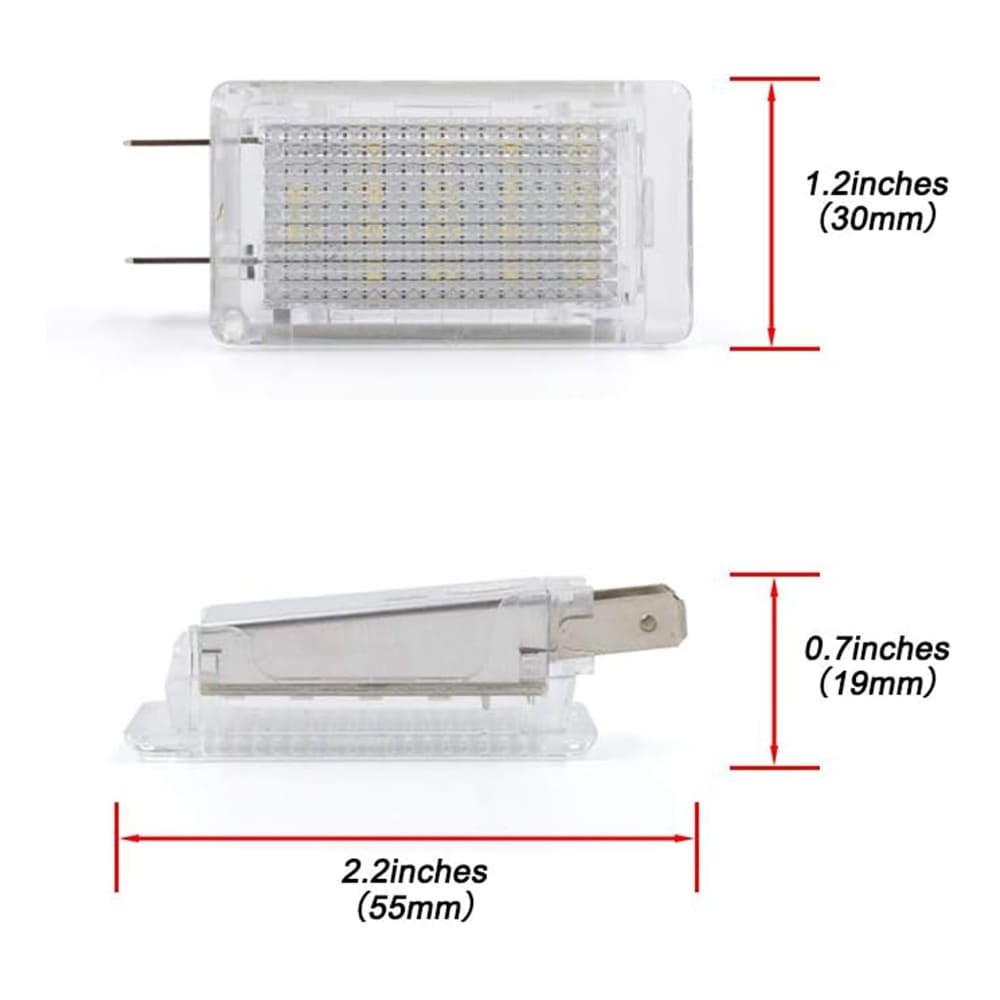 Led Luggage Compartment Light for Porsche 986 987 Box-ster Cayman 911 997 996 964 6000K 18-SMD White Trunk Interior Bulb Replacement