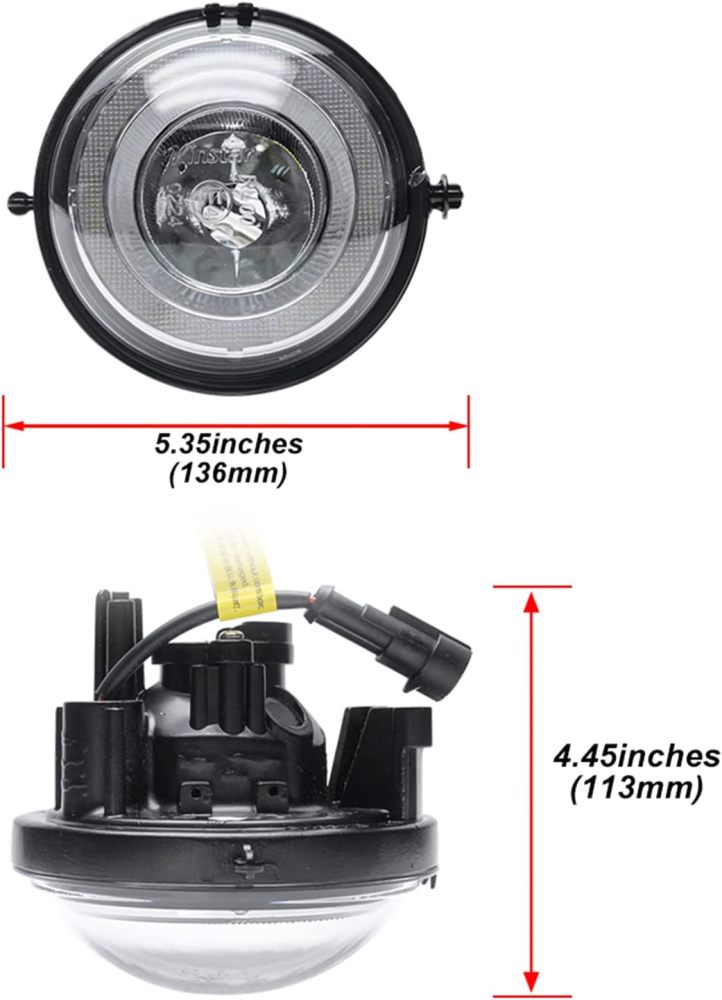 Mini DRL Daytime Running Light Halo Ring LED Fog Lamp Kit For Mini Cooper R55 R56 R58 R60 Countryman R61 Paceman Super Bright Led Driving Lamps