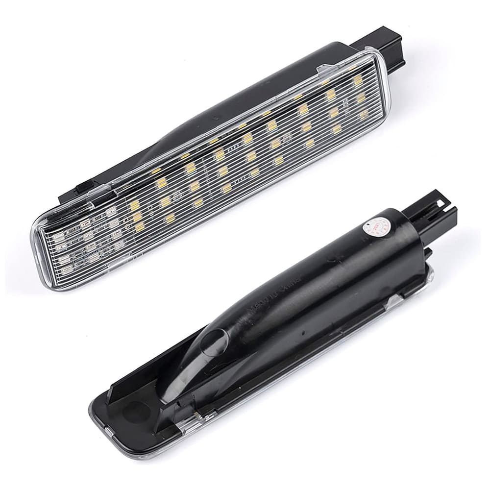 LED Courtesy Door Projector Light Replacement for 2003-2007 GM Chevy Silverado Tahoe GMC Sierra Suburban Escalade 18-SMD Led Footwell Step Light Assembly CAN-bus Error Free OEM 15021518