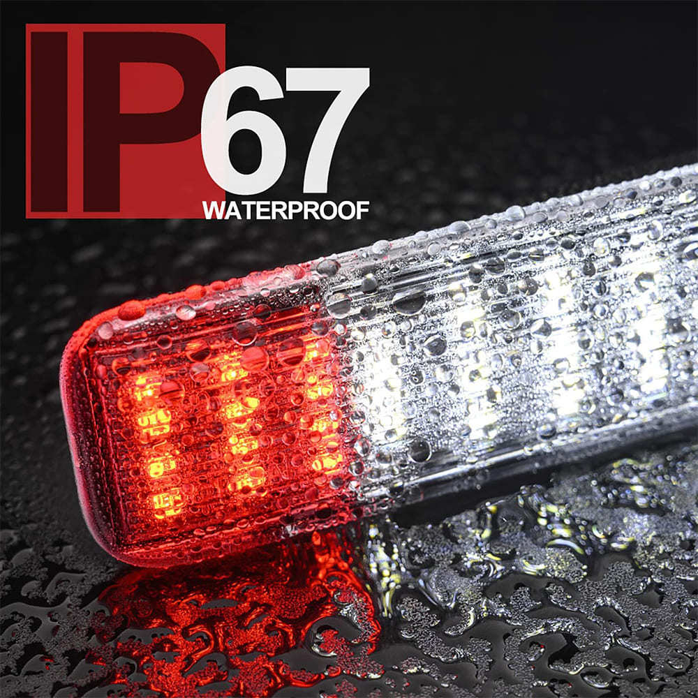 LED Courtesy Door Projector Light Replacement for 2003-2007 GM Chevy Silverado Tahoe GMC Sierra Suburban Escalade 18-SMD Led Footwell Step Light Assembly CAN-bus Error Free OEM 15021518
