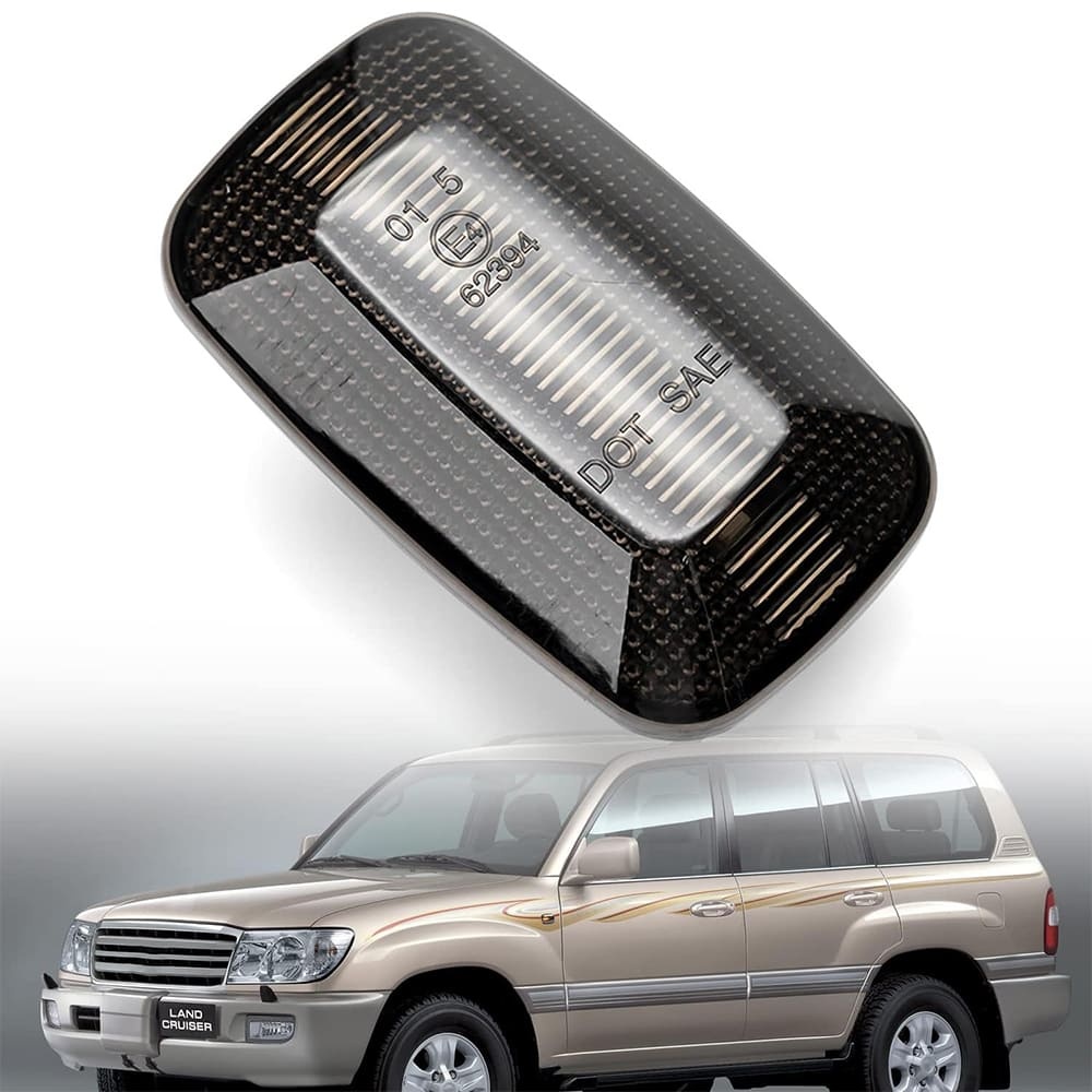 Sequential Amber LED Side Marker Lights for 1998-2007 Land Cruiser 100 Series Prado 90 Series, Front Fender Led Turn Signal Indicator Blinker Lamps OEM Replacement