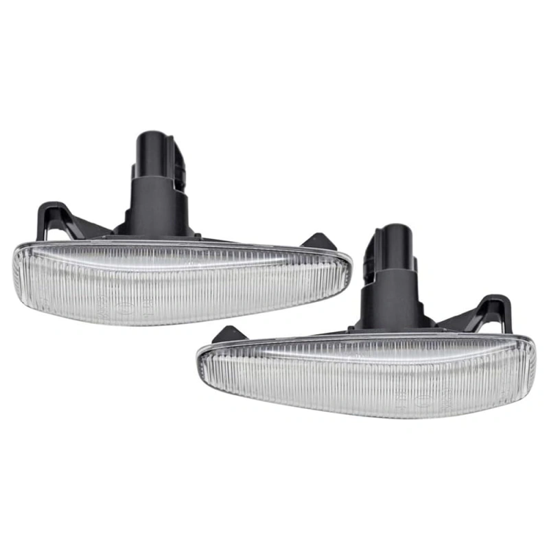 Amber LED Side Marker Light for Mitsubishi Lancer Evolution X Mirage Outlander Sport Front Side Fender Turn Signal Repeater Marker Lamps Smoke/Clear Lens