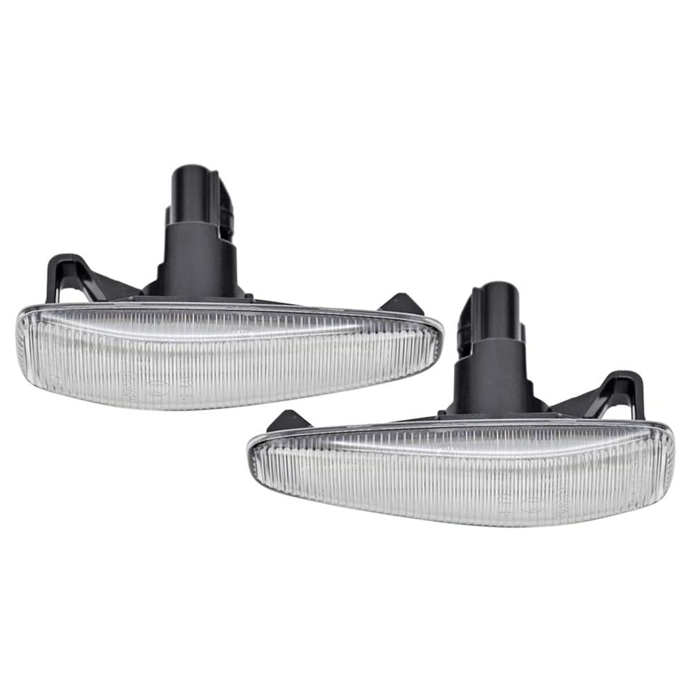 Amber LED Side Marker Light for Mitsubishi Lancer Evolution X Mirage Outlander Sport Front Side Fender Turn Signal Repeater Marker Lamps Smoke/Clear Lens