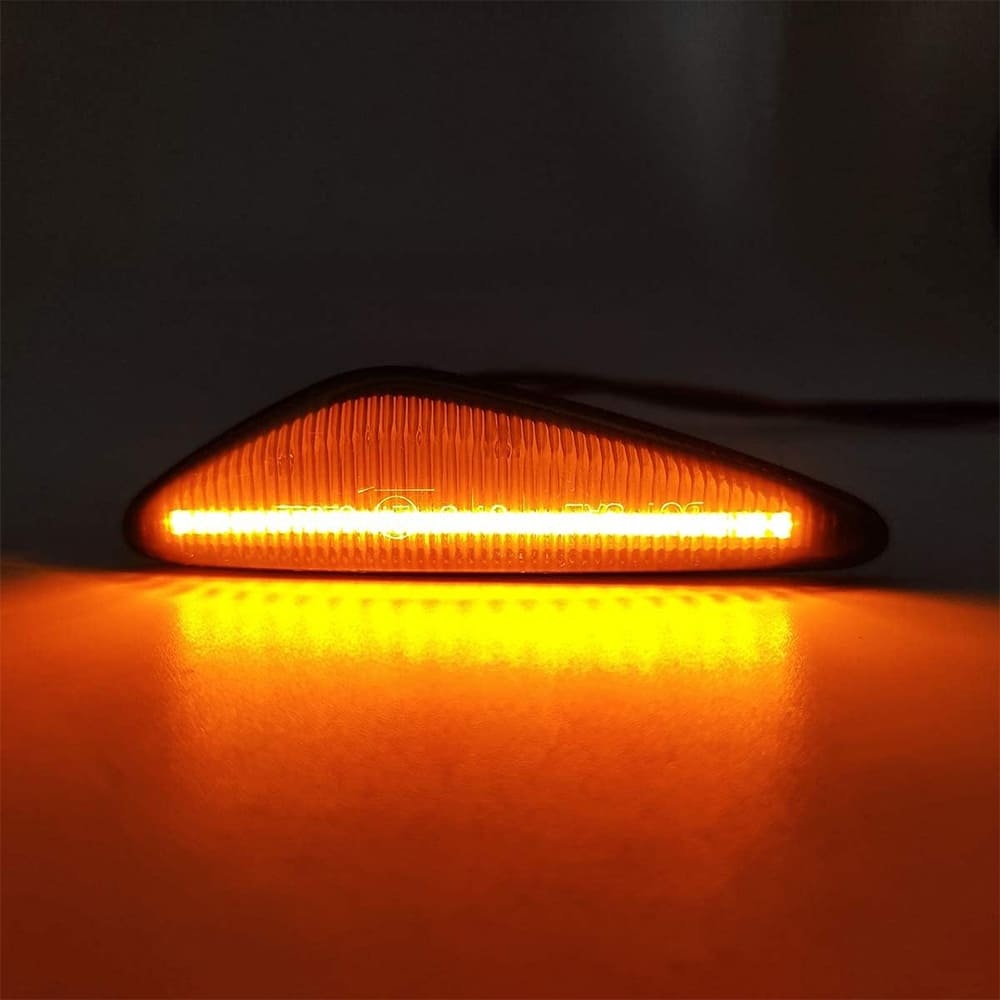 LED Side Marker Lights for 2016-up Mazda MX-5 ND 2009-2012 RX-8 Amber Front Fender Marker Lights Smoke/Clear Lens
