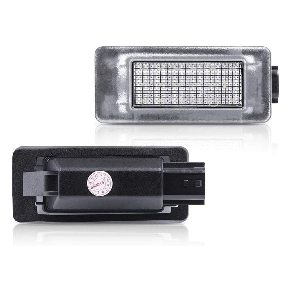 LED License Plate Lights Compatible w/ 2019-2021 Nissan Altima Versa Sentra Rogue, OEM Led Number Lamps Replacement Canbus Error Free 6000K Xenon White Led Rear Tag Light Kit Assembly