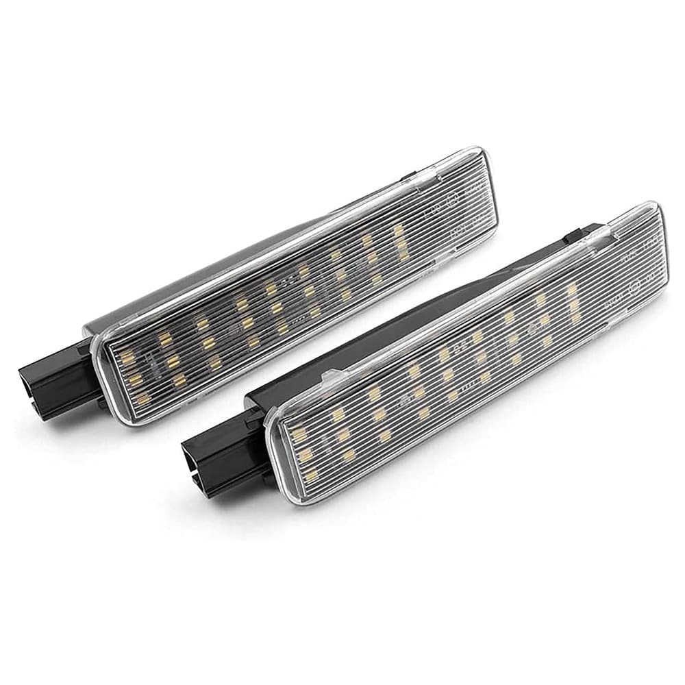 LED Courtesy Door Projector Light Replacement for 2003-2007 GM Chevy Silverado Tahoe GMC Sierra Suburban Escalade 18-SMD Led Footwell Step Light Assembly CAN-bus Error Free OEM 15021518