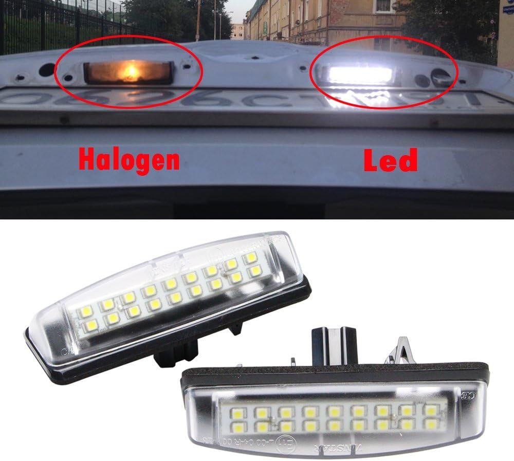 LED License Plate Light for Toyota Lexus LED Replacement Bulbs for Car Toyota Camry Aurion Prius Avensis Verso Lexus Is200/300 White Rear Tag Lamp