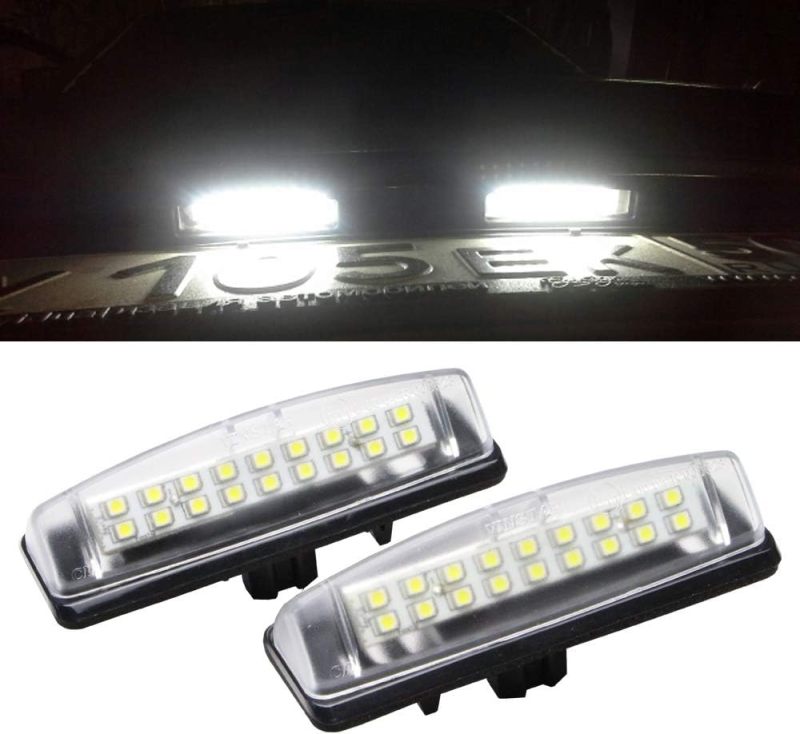 LED License Plate Light for Toyota Lexus LED Replacement Bulbs for Car Toyota Camry Aurion Prius Avensis Verso Lexus Is200/300 White Rear Tag Lamp