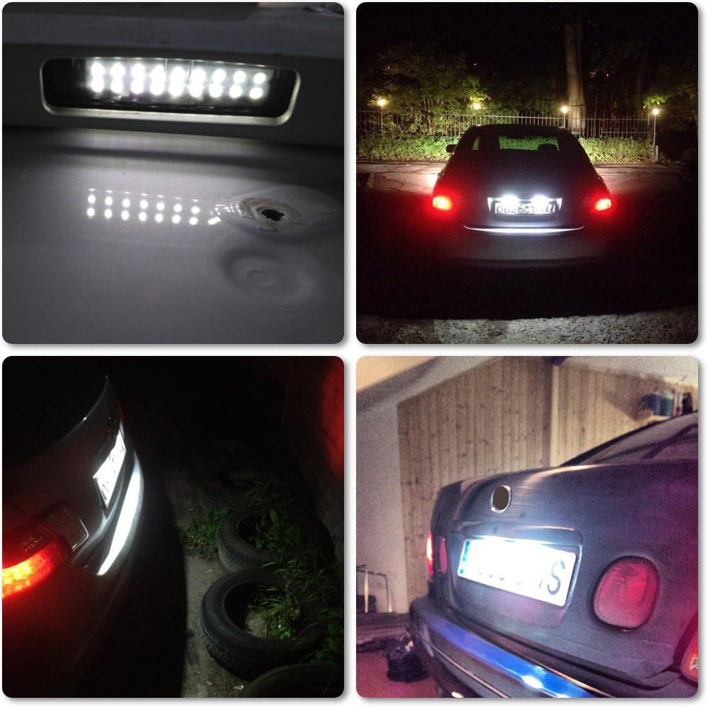 LED License Plate Light for Toyota Lexus LED Replacement Bulbs for Car Toyota Camry Aurion Prius Avensis Verso Lexus Is200/300 White Rear Tag Lamp