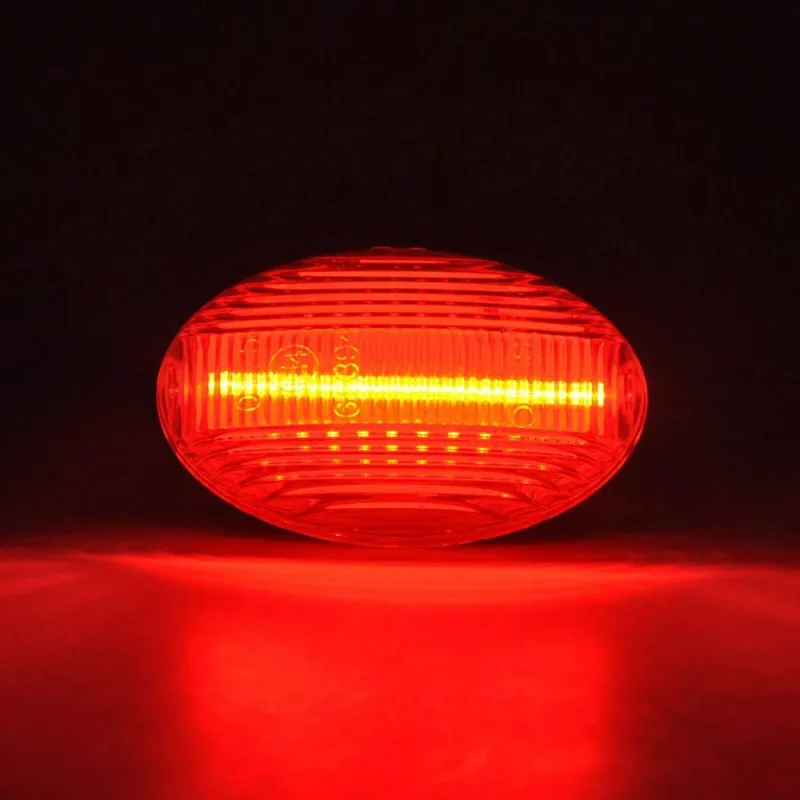 Wheel Fender Side Marker Lights for 1999-2010 Ford F350 F450 Double Wheel Amber Red Trunk Bed Fender Markers 48 SMD Smoked Lens Replace OEM Sidemarker Lamps