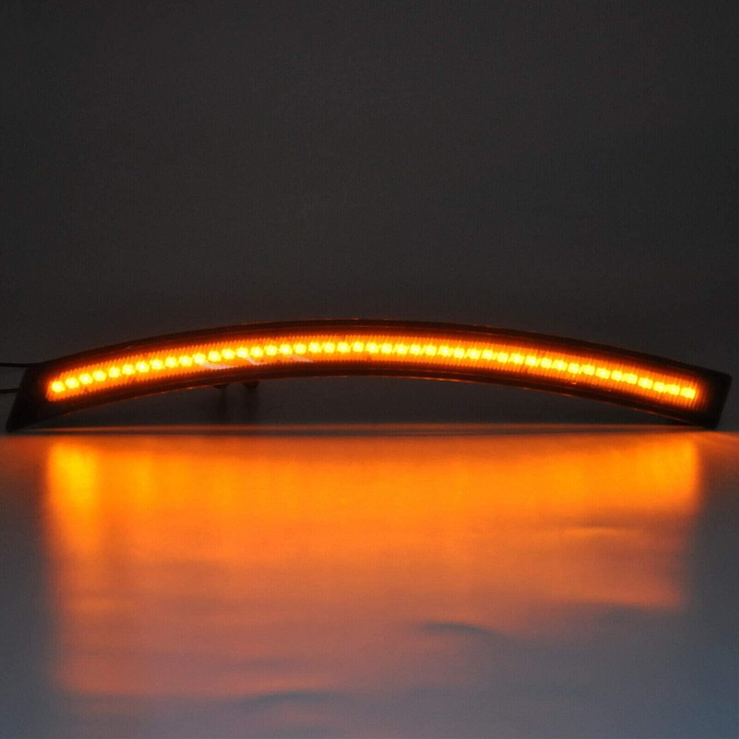 LED Side Marker Lights for Chevy Corvette C7 2014 2015 2016 2017 2018 2019 Smoked Lens 192-SMD Amber Front Red Rear C7 Side Signal Marker Lights Replace OEM Sidemarker Lamps