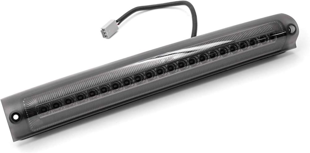 NSLUMO Led Third Brake Light Replacement for 1997-2003 F150 F250 2000-2005 F'ord Excursion Euro Smoked Lens Red LED Strobe 3rd Brake Center High Mount Stop Lamp White Cargo Light Kit OEM FO2890102