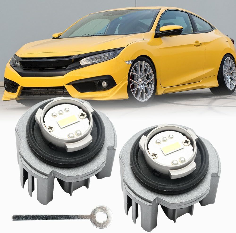 NSLUMO L1B LED Front Fog Light Bulbs for 2020+ Hon'da Civic Accord CR-V Ridgeline Acura Integra Super Bright 9000LM 3200K Yellow Canbus L1B L1 Led Fog Driving Lamp Bulb Assembly