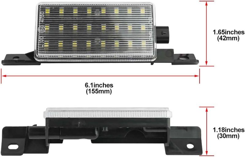 NSLUMO LED Truck Bed Lights Compatible w/ 2014-2019 Chevy Silverado GMC Sierra 1500 2500HD 3500HD Pickup Truck, 6000K 24-SMD Led Bright White Bed Light Kit Rear Cargo Area Lamp OEM Replacement