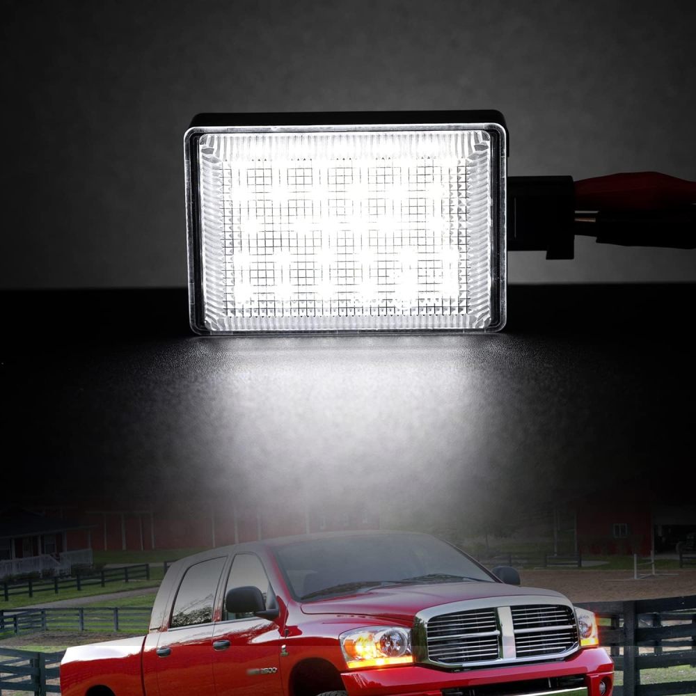 NSLUMO LED Under Hood Light & Harness Assembly Compatible w/ 2009-2018 Dodge Ram 1500 2500 3500 Pickup Truck, 6000K 30-SMD White Led Hood Engine Compartment Lamp Kit OEM ‎68395126AA