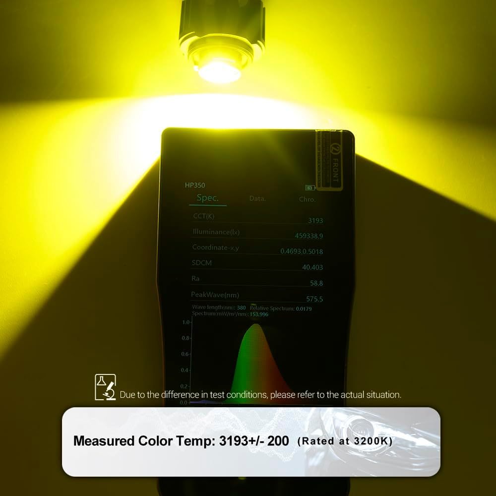 NSLUMO L1B LED Front Fog Light Bulbs for 2020+ Hon'da Civic Accord CR-V Ridgeline Acura Integra Super Bright 9000LM 3200K Yellow Canbus L1B L1 Led Fog Driving Lamp Bulb Assembly