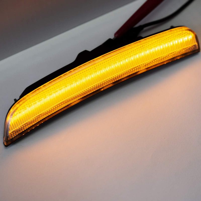 NSLUMO Amber Front LED Side Marker Lights for Chrysler 300 2015 2016 2017 2018 2019 2020 2021 2022 2023 Smoked Lens Fender Marker Light Kit