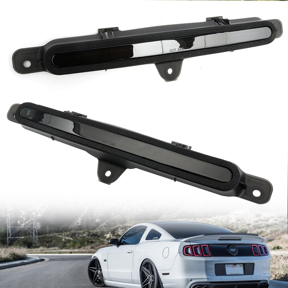NSLUMO Led Third Brake Light Replacement for F-ord Mustang 2010 2011 2012 2013 2014 S197 Red Strip LED 3rd Brake Center High Mount Stop Lamp Smoked Lens CHMSL AR3Z13A613A