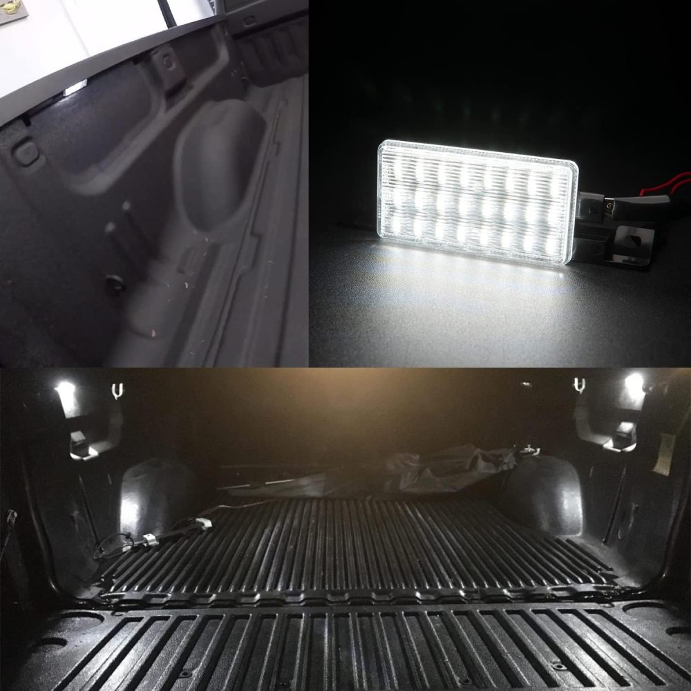 NSLUMO LED Truck Bed Lights Compatible w/ 2014-2019 Chevy Silverado GMC Sierra 1500 2500HD 3500HD Pickup Truck, 6000K 24-SMD Led Bright White Bed Light Kit Rear Cargo Area Lamp OEM Replacement