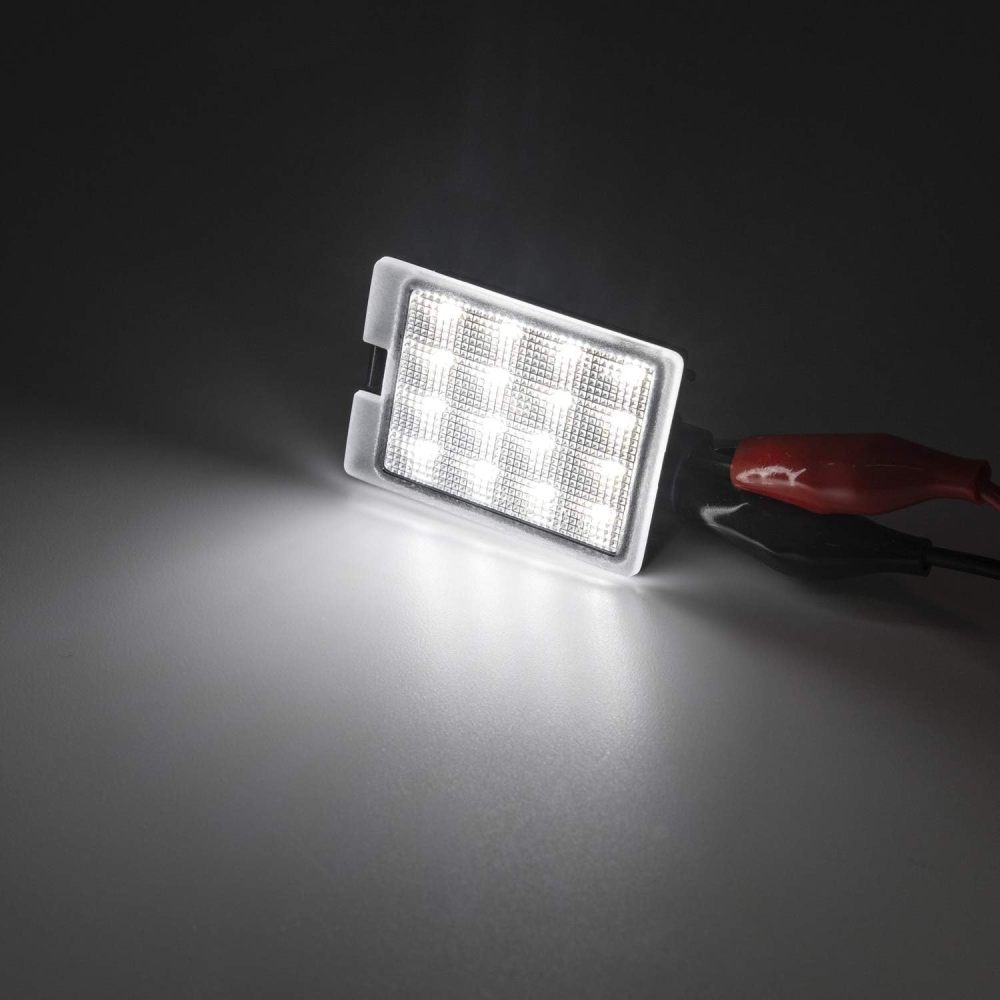 NSLUMO LED License Plate Light Assembly Compatible with Dodge Durango 2014-2020, OEM Fit Replacement Xenon White 18-SMD Number Plate Led Tag Lights