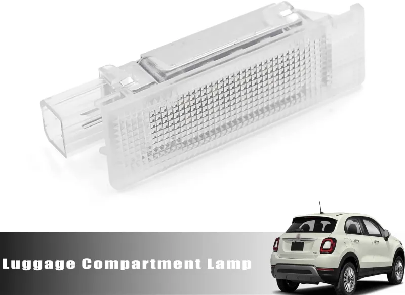 NSLUMO Led Luggage Compartment Light Replacement for 14-19 Fiat 500 16-21 Fiat 500x, 6000K 18-SMD White Trunk Interior Courtesy Lamp Bulb OEM Fit Room Cargo Light