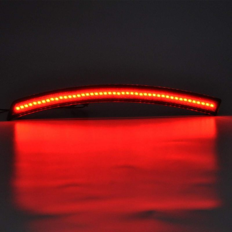 NSLUMO Led Rear Side Marker Lights for Chevy C7 Corvette 2014-2019 Smoked Lens Rear Red C7 Side Marker Strip Lights Replace OEM Sidemarker