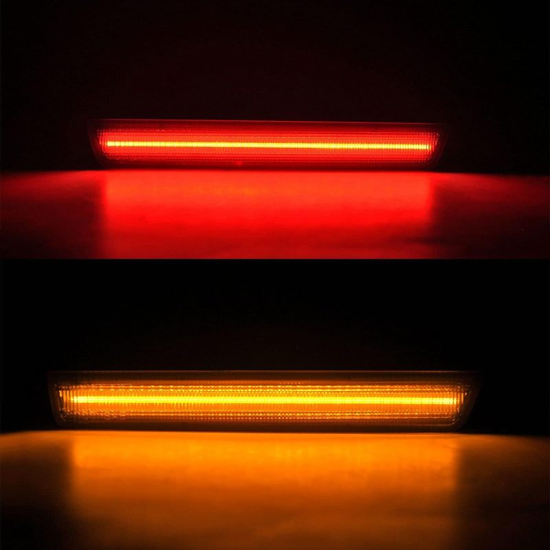 NSLUMO Amber Red LED Side Marker Light for Do-dge Challenger 2015-2022 Smoke Lens Led Side Marker Lights Front & Rear Sit Car Led Side Marker Lamp Kit