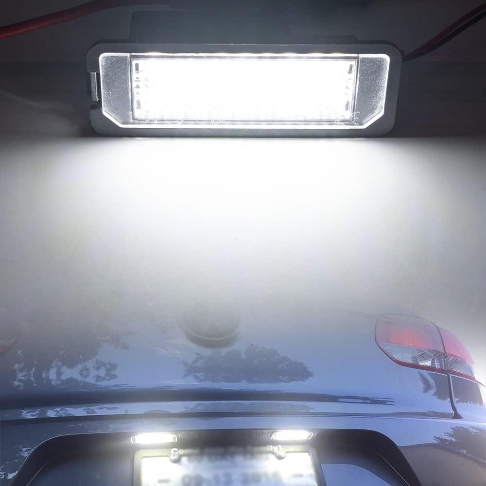 V'W Led License Plate Light Bulb Number Plate Light 12V Canbus Xenon White for V'W Beetle Golf 4 5 6 GTi MK4 MK5 CC Rabbit Eos Phaeton (V'W Golf 4 5 6 GTi MK4 MK5 CC)