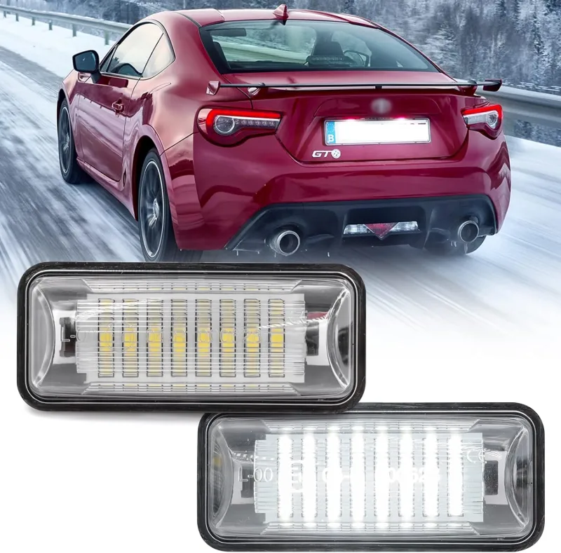 NSLUMO LED License Plate Light for Su'baru BRZ Led Number Plate Lamp Rear Registration Tail License Plate Light Bulb OEM Fit for Su'baru BRZ WRX To'yota 86 GT86 FT86 S'cion FR-S (FT-86 Su'baru)