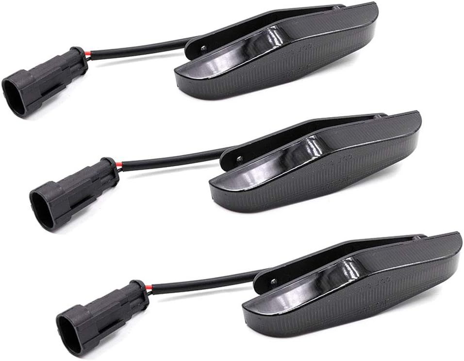 3pcs LED Strip Front Grille Lights for 2014-up To'yota 4Runner N280 Amber LED Front Grille Running Light Kit Direct Fit for OEM Grill Smoked Lens